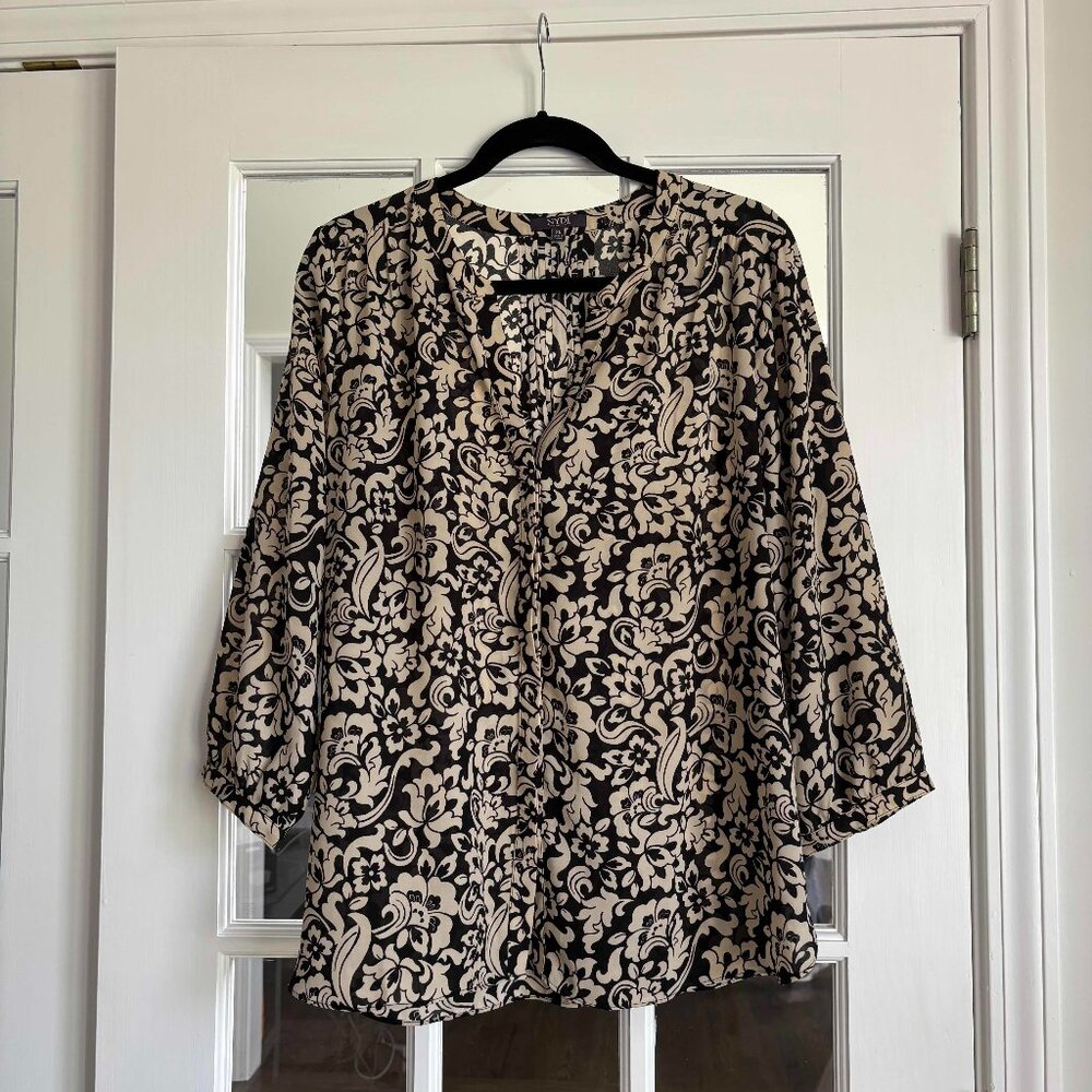 NYDJ Pintuck Blouse - Richland Tapestry